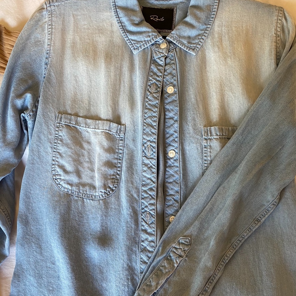 Rails Soft Denim Button Up